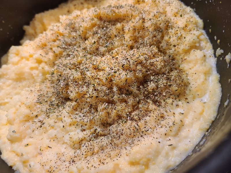 Garlic Gouda Cheesy Polenta Growing Up Garlicky